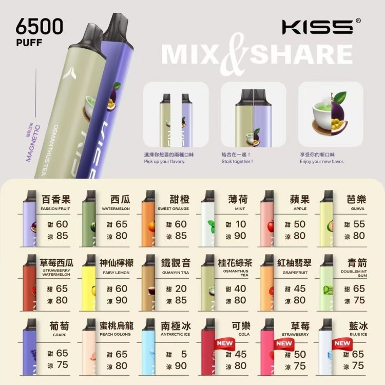 凱斯KISS6500口  拋棄式電子煙購